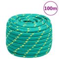 vidaXL Lodné lano zelené 20 mm 100 m polypropylén