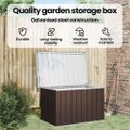 vidaXL Záhradný úložný box hnedý 109x67x65 cm