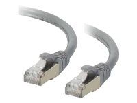 Patch kábel - RJ-45 (M) do RJ-45 (M) - 3 m - STP - CAT 6a - lisovaný, prevedenie bez hrbolčekov, licna - sivá