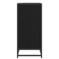 vidaXL Servírovacia skriňa Čierny dub 35,5 x 35 x 76 cm