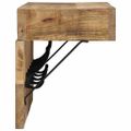 vidaXL Vešiak Nástenný s úložiskom Hnedá 73 x 19 x 23 cm Mangový masív