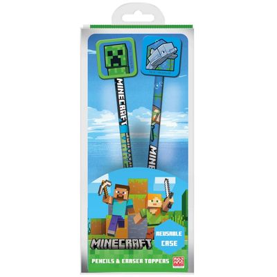 Sada ceruziek s gumou Minecraft, 2 ks