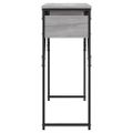 vidaXL Konzolový stolík s policou sivý sonoma 105x30x75 cm komp. drevo