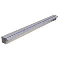 Obdĺžniková bazénová fontána/vodopád s LED, nehrdzavejúca oceľ 120 cm