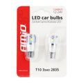 LED CANBUS 3SMD 2835 T10e (W5W) ALU White 12V / 24V
