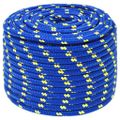 vidaXL Lodné lano modré 12 mm 100 m polypropylén
