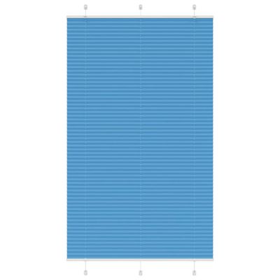 vidaXL Plisovaná roleta modrá 115x200 cm Šírka látky 114,4 cm Polyester