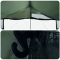 vidaXL Rodinný stan Armádna zelená 600 x 400 x 268 cm Polyester a oceľ