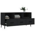 vidaXL TV stolík čierny 102x36x50 cm kompozitné drevo