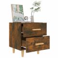 vidaXL Nočné stolíky 2 ks dymový dub 40x35x47,5 cm