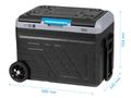 Chladiaci box TEESA TSA6005 50 l, 12V/24V/230V/batéria, kolesá, kompresor, mrazenie, Bluetooth