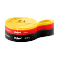 Latexová sada cvičebných pásov - Power Band PLs-1, 4-32 kg, 3 pásy, REBEL ACTIVE