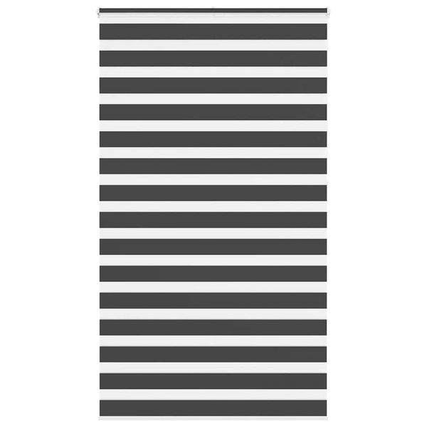 vidaXL Zebra roleta čierna 135x230 cm šírka látky 130,9cm polyester