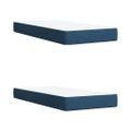 vidaXL Boxspring posteľ s matracom modrá 200x200 cm látka
