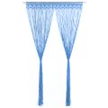 vidaXL Záclona macrame modrá 140x240 cm bavlna
