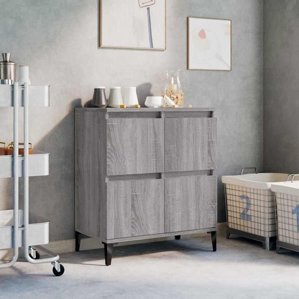 vidaXL Komoda sivý dub sonoma 60x35x70 cm spracované drevo