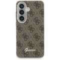 Puzdro Guess case 4G Script MagSafe pre Samsung Galaxy S26 hnedé