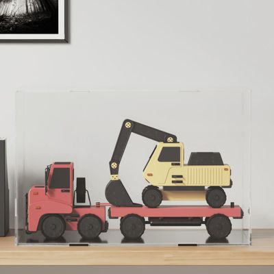 vidaXL Priehľadná reklamná krabica 56x36x37 cm akrylová