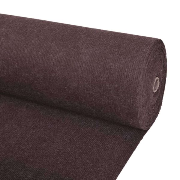 vidaXL Koberec Hnedá 1,2 x 15 m Polyester