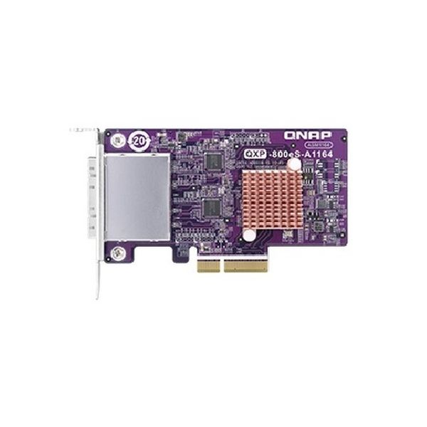 QNAP 2-port SFF-8088 SATA host bus adaptér, 8 x SATA 6Gb/s, PCIe 3.0 x4, pre TL SATA JBOD