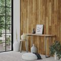 vidaXL Nástenné panely vzhľad dreva hnedé PVC 2,06 m²