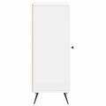 vidaXL Servírovacia skriňa Biela s vysokým leskom 33 x 34,5 x 90 cm