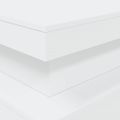 Konferenčný stolík vidaXL s LED svetlami biely 90x50x40 cm