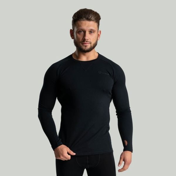 Tričko s dlhým rukávom MERINO I Black - STRIX, veľkosť L, veľkosť oblečenia L