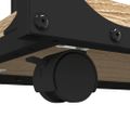 vidaXL Bočný stolík s kolieskami dub sonoma 50x35x55,5 cm sprac. drevo