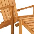 vidaXL Záhradná stolička Adirondack s podnožkou masívne teakové drevo