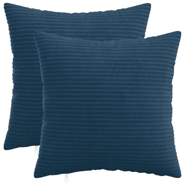 vidaXL Poťah na podložku 2 pcs HEERLEN Námornícka modrá 30 x 30 cm