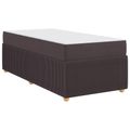 vidaXL Rám postele Tmavohnedá 80 x 200 cm látka