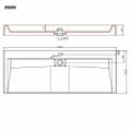 vidaXL Umývadlo z minerálneho/mramoroveho odliatku 120x46x11 cm biele