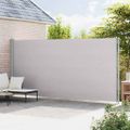 vidaXL Zaťahovacia bočná markíza na terasu 220x614 cm sivá
