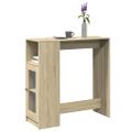 vidaXL Barový stôl s policami dub sonoma 101x40x103,5 cm kompoz. drevo