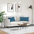 vidaXL Vankúše na pohovku 2 pcs Modrá 80 x 40 cm Kordúrová tkanina