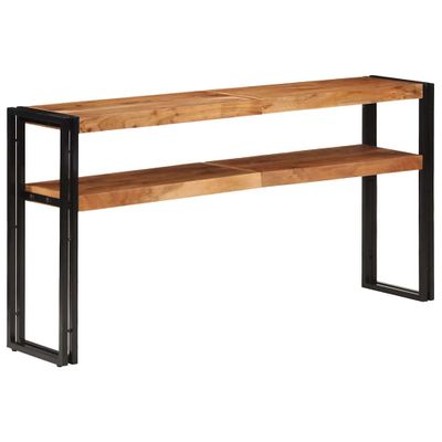 vidaXL Konzolový stolík 150x30x75 cm masívne akáciové drevo