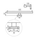 Svietidlo nad zrkadlo KANLUX 34935 12W-NW-C Astim