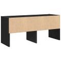 vidaXL Regál na topánky stohovateľné čierny dub 89,5x30x40 cm
