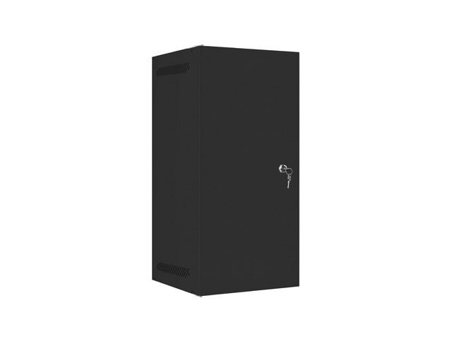 LANBERG RACKOVÁ SKRIŇA 10'' NÁSTENNÁ 12U/280X310 PRO VLASTNÚ MONTÁŽ S KOVOVÝMI DVERAMI ČIERNA-FLAT PACK