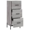 vidaXL Komoda sivý dub sonoma 34,5x34x90 cm spracované drevo