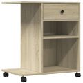 vidaXL Stojan na tlačiareň s kolieskami dub sonoma 60x40x68,5 cm