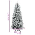 vidaXL Umelý vianočný stromček 300 LED a snehové vločky 240 cm