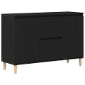 vidaXL Servírovacia skriňa Čierna 102 x 35 x 60 cm Kompozitné drevo