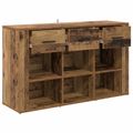 vidaXL Servírovacia skriňa Staré drevo 100 x 30 x 59,5 cm