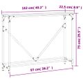 vidaXL Konzolový stolík sivý sonoma 102x22,5x75 cm kompozitné drevo