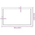 vidaXL Nástenná polica bledohnedá 100x60x(2-4)cm ošetrený masívny dub