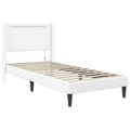 vidaXL Rám postele s matracom Biela 90 x 200 cm Umelá koža