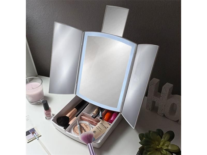 Zrkadlo 4L 9828 LED skladacie