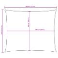 vidaXL Tieniaca plachta, oxford, trojuholníková 3,5x4,5 m, tmavozelená